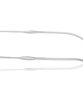 Side view of RB3719 Oval Sunglasses with silver frame and grey gradient polarized lenses, 51mm, showcasing temple design.