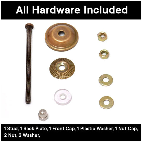 Hardware components for Grey Ceramic Cabinet Knob Set 20 Pack 3 Inch Diameter Decorative Dresser Knobs With 2.25 Inch Projection