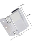 Heavy Duty Glass Door Hinge Zinc Alloy Wear Resistant Rust Proof For Indoor Use Ideal For Shower Doors And Wine Cabinets Beefy Clamp Smooth Operation Corrosion Resistant Finish Easy Install High Load Capacity, 9 cm hinge