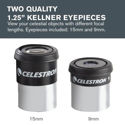 PowerSeeker Telescope Accessory Kit With Two One And A Quarter Inch Kellner Eyepieces Three Colored Filters And Cleaning Cloth