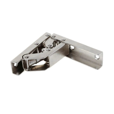 4 Pack 90 Degree Folding Door And Shelf Hinges With Concealed Bracket For Table Frames Heavy Duty Furniture Hinges Soft Close Silent Hydraulic Mechanism No Squeak
