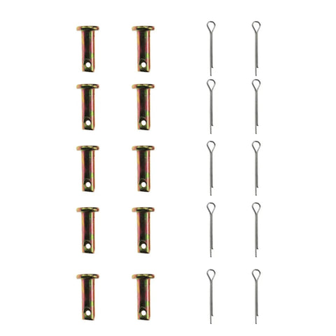 Rear Caliper Foot Brake Lever Clevis Pin 6mm 0.23 Inch For Pit Pro Trail Quad Dirt Bike ATV Buggy, set of 10 pins and cotter clips