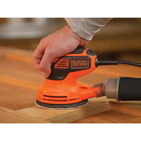 Corded 5 Inch Orbital Sander With Paddle Switch Easy Grip Versatile Paint Prep And Finish Sanding For Woodworking Projects
