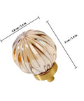 Brass Crystal Cabinet Knob And Drawer Pull Gold Tone Metal Dresser Handle For Wardrobe And Furniture Doors with dimensions