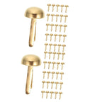 200Pcs DIY Craft Nails For Wall Hangings And Scrapbooking Kit with miniature brass brads displayed on white background