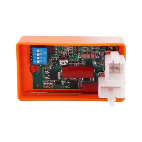 Six Pin Adjustable AC CDI Motorcycle Ignition Box With DIP Switch Dual Plug CDI Unit For Most 4-Stroke ATVs Dirt Bikes