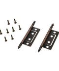 Heavy Duty Rotating Concealed Hinges 2 Pack With Screws For Furniture Cupboard And Cabinet Doors, 83x24mm Multi Hole Mount