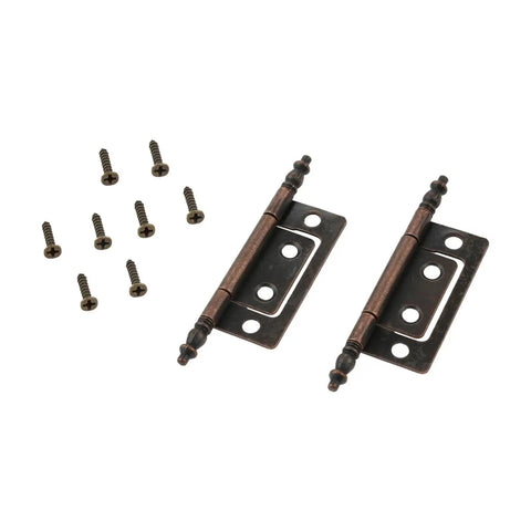 Heavy Duty Rotating Concealed Hinges 2 Pack With Screws For Furniture Cupboard And Cabinet Doors, 83x24mm Multi Hole Mount