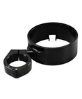 Gloss black aluminum clamp kit for Side Mount Instrument Bracket And Speedometer Relocation Cover for Harley Sportster XL.