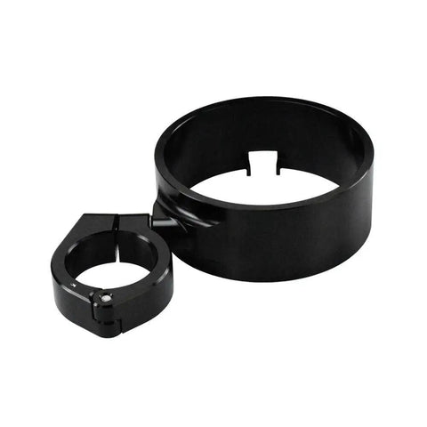 Gloss black aluminum clamp kit for Side Mount Instrument Bracket And Speedometer Relocation Cover for Harley Sportster XL.