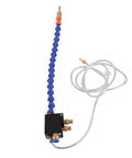 Adjustable Mist Coolant Sprayer System With 8mm Air Pipe For Cnc Lathe And Engraving Machine Spray Nozzle, flexible blue hose.