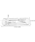 Clear ABS shelf peg with dimensions, 10 Pack ABS Plastic Shelf Support Pegs With Locking Pins For Extra Sturdy Shelves And Closet Partitions