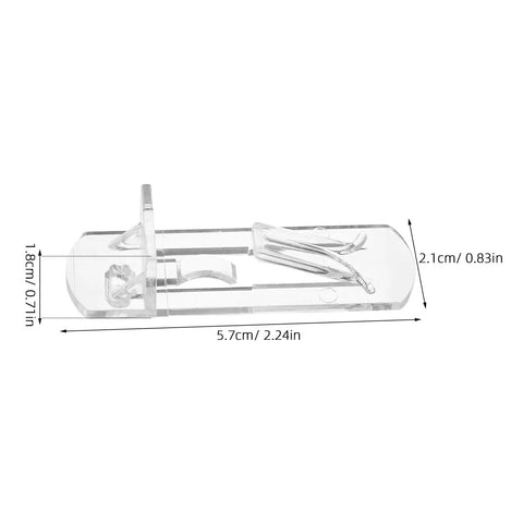 10-Pack Plastic Shelf Pegs For Cabinets And Shelves, Durable ABS Material, Easy Adjustment, transparent peg with measurements