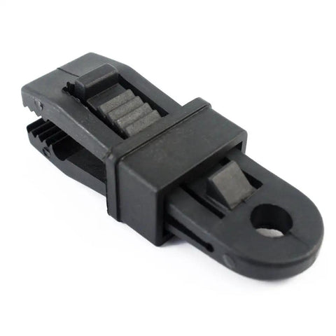 Secure Locking Tarp Clips For Awnings And Tents Adjustable Slide Lock Fits Multiple Thicknesses 3.25 By 1 Inch Heavy Duty ABS Plastic