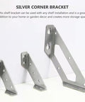 Heavy Duty Stainless Steel Angle Bracket Set Of 20 Corner Braces Tarnish And Rust Resistant Silver Shelf And Furniture Support Brackets