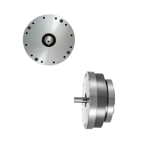 Compact Axial Input Harmonic Drive Reducer With 80 To 1 Ratio Hooks Straight Into Any Common Servo Motor for CNC rotary use.