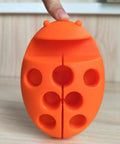 3D printed orange ladybug-shaped object using PLA Max Filament Flame Orange 1.75mm 1kg 3D Printer Filament 2.2lbs Spool Pro Plus