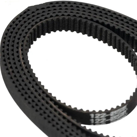 Close-up of GT2 Timing Belt Closed Loop Drive Belt 2GT 6mm 1220mm Long showing toothed structure for precision machinery.