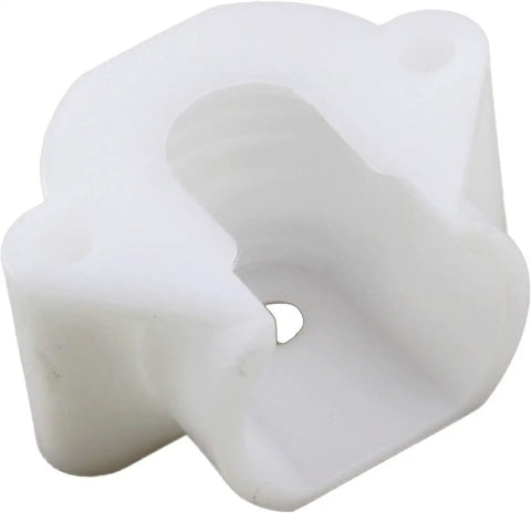 Drum Support Bearing Replacement Part for Dryers Q000143951 One Pack, heavy-duty white plastic component, top view