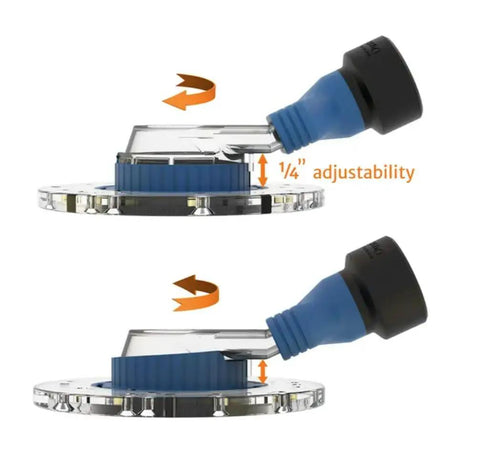 Router Dust Extraction System With Click Connect For Midsize Routers Includes Acrylic Baseplate Rotary Base Router Plate And More