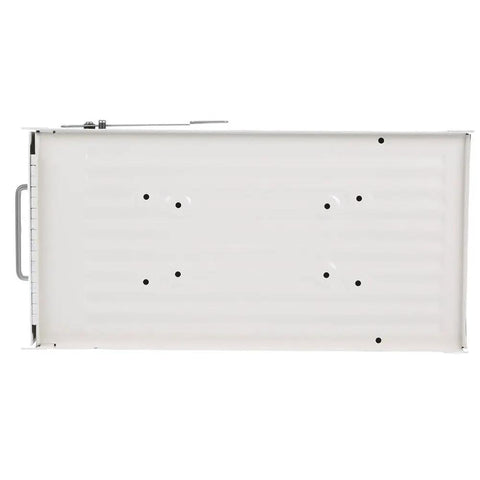 Super Tough Large White Locking Mailbox Keeps Your Mail Safe From Thieves With Heavy Duty Galvanized Steel Build Hidden Lock Compartment Recessed Moisture Proof Door Magnetic Closure And Stylish Satin Nickel Hardware Perfect For Post Mount