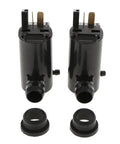 Universal 12V Vehicles Windshield Washer Pump Kit Check Valves Direct Fit Sweet Smooth Wiping Easy Install No Mods Needed Keep Ride Looking Crisp Safe Any Weather Legit Operation Save Bank Worth Each Penny Buy Now, black pump pair