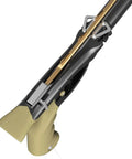 Close-up of the Victory Speargun 90 Ultra Precision Spearfishing Gun With 14mm Sling showing rugged aluminum barrel construction.