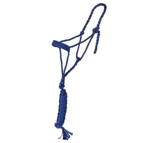 Royal Mule Tape Halter With 10ft Lead Built To Last, Wide Nose, Braided Cheek and Crown, Lightweight, No Fuss Rope Halter for Everyday Use.
