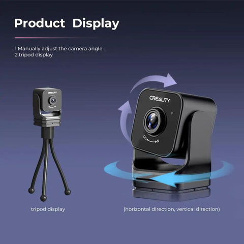 Display of Nebula Camera For 3D Printing With Real Time Monitoring And Time Lapse Spaghetti Detection Cloud WiFi Plug And Play