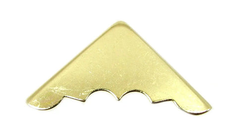 Top Shelf Brass Plated Box Corners With Complimentary Gold Mounting Screws For Heavy Duty Diy Creations And Custom Guitar Parts That Stay Solid Year After Year