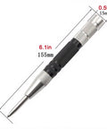 Heavy Duty Badass Automatic Center Punch Tool Super Slick Hole Marker And Scriber for precise markings on metal, wood, and plastic.