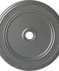 Classic Ceiling Medallion In Silver Finish With 41.125 Inch Outer Diameter And 4 Inch Inner Opening, 2.125 Inch Projection, top view