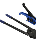 Blue Manual Steel Strap Tensioner Crimper Tool Set For Packing And Shipping No Fuss Banding Machine For Boxes And Pallets with Easy Grip Handles
