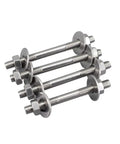 Two Piece 304 Stainless Steel Double Ended Threaded Post Kit For RC Planes, Models And Heavy Duty Control Rods, M6x160mm