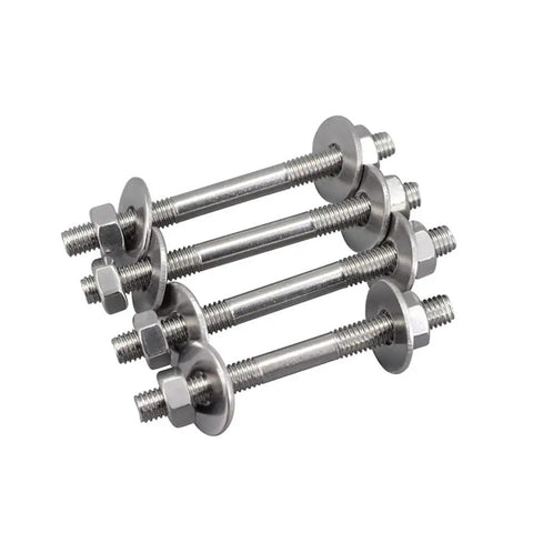Two Piece 304 Stainless Steel Double Ended Threaded Post Kit For RC Planes, Models And Heavy Duty Control Rods, M6x160mm