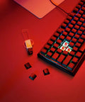 Slick Wireless Mechanical Gaming Keyboard Triple Mode Bluetooth And 2.4GHz Connectivity Ultra Low Latency with keycaps and dongle