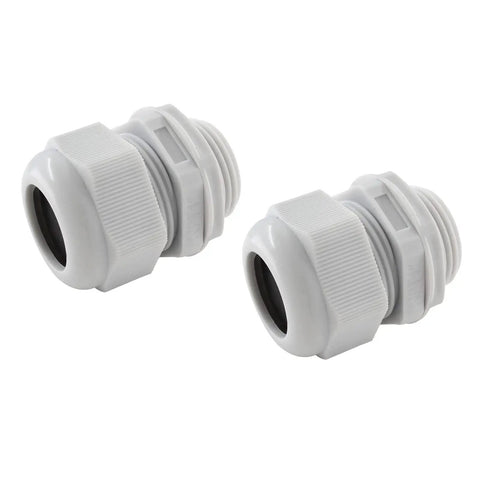 Two Pack 1 Inch NPT Cable Glands Nylon Cord Grips Waterproof Strain Relief Wire Glands And Connectors Grey