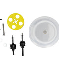 Grab This Awesome 4 Inch Wood Hole Saw Set That Cuts Smooth Through Plasterboard And Plastic Without Mess. Durable Metal Kit Comes With Dust Bowl Shaft For Pro Level Handiwork And DIY Projects Anytime You Need A Clean Cut. 4 inch hole saw kit with dust bowl, arbor and wrench