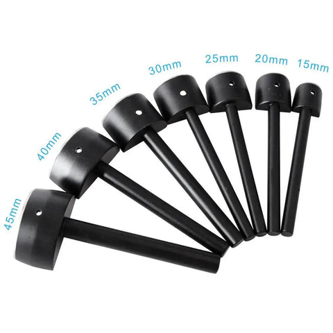 Leather Craft Half Round Cutter Punch Set Arc End Tool For Belts Wallets And Bags With Arc Shaped Ends Includes 15mm 20mm 25mm 30mm 35mm 40mm 45mm Pro Grade For Beginners And Pros