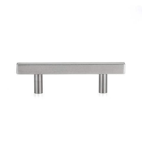 30 Pack 6 Inch Square Cabinet Pulls In Brushed Nickel Stainless Steel For Kitchen Drawers And Cabinets, 3.75 Inch Hole Center