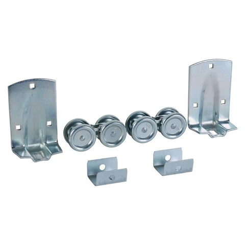 Zinc Box Rail Hangers For Wood Frame Sliding Doors Includes Two End Caps And Bolts Self Lubricating Derlin Bearings Compatible With National