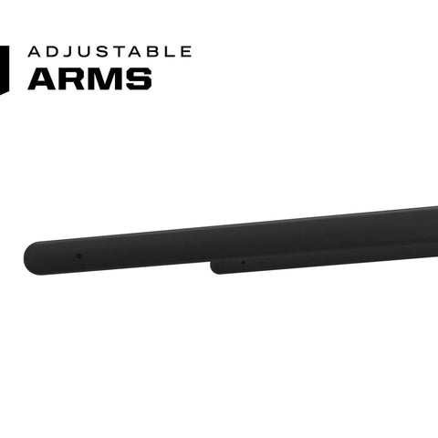 Close-up of adjustable arms on Vision Type E Safety Glasses With Anti Fog, Scratch Resistant Lenses, Blue Mirror Lens.