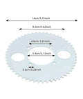 Beefy 1000W 36V Brushless DC Motor Kit sprocket dimensions 14cm diameter, for dirt bikes, scooters, bicycles, and motorcycles.