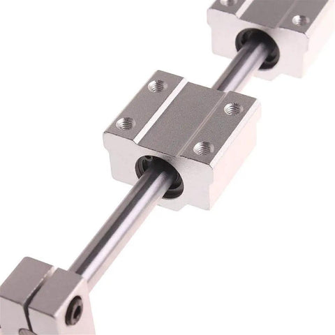 Heavy Duty T8 Lead Screw Kit With Linear Guide Rail And Tough Aluminum Carriage Blocks For Smooth 3D Printer CNC Machine Upgrades No Sweat Assembly Rock Solid Build Quality 16 Piece Set Precision Ground Threads