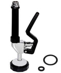 Commercial Sink Sprayer Replacement Kit With Handle Grip For High Pressure 1.28 GPM Pre Rinse Dish Sprayer Black Durable Brass