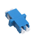 50 Pack LC Duplex Singlemode Fiber Optic Coupler Adapter Set For Hooking Up Two LC Patch Cords With High Reliability Ceramic Tube Design