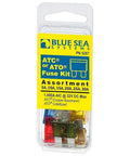 Six Piece ATC Fuse Kit With Fast Acting Automotive Fuses in clear packaging with 5A to 30A assortment visible