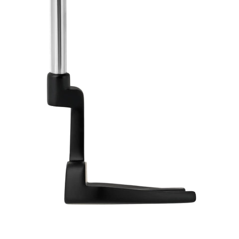 Budget Friendly Right Hand Golf Putter With Premium Grip And Alignment Line showing zinc alloy club head and matte black finish