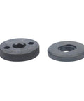 Heavy Duty Angle Grinder Flange Set With Beast Mode Inner Outer Clamps, two sturdy black metal plates for locking cutting discs.