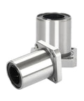 Low Noise 50mm Square Flange Linear Bearing for 3D Printers and CNC Machines, High Precision Bearing Steel Guide for Silky Smooth Motion and Reliable, Quiet Performance in Tight Workspaces. Two LMK50UU bearings